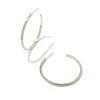 Kendra Scott Earrings | Sylvie Hoop Earrings In Silver