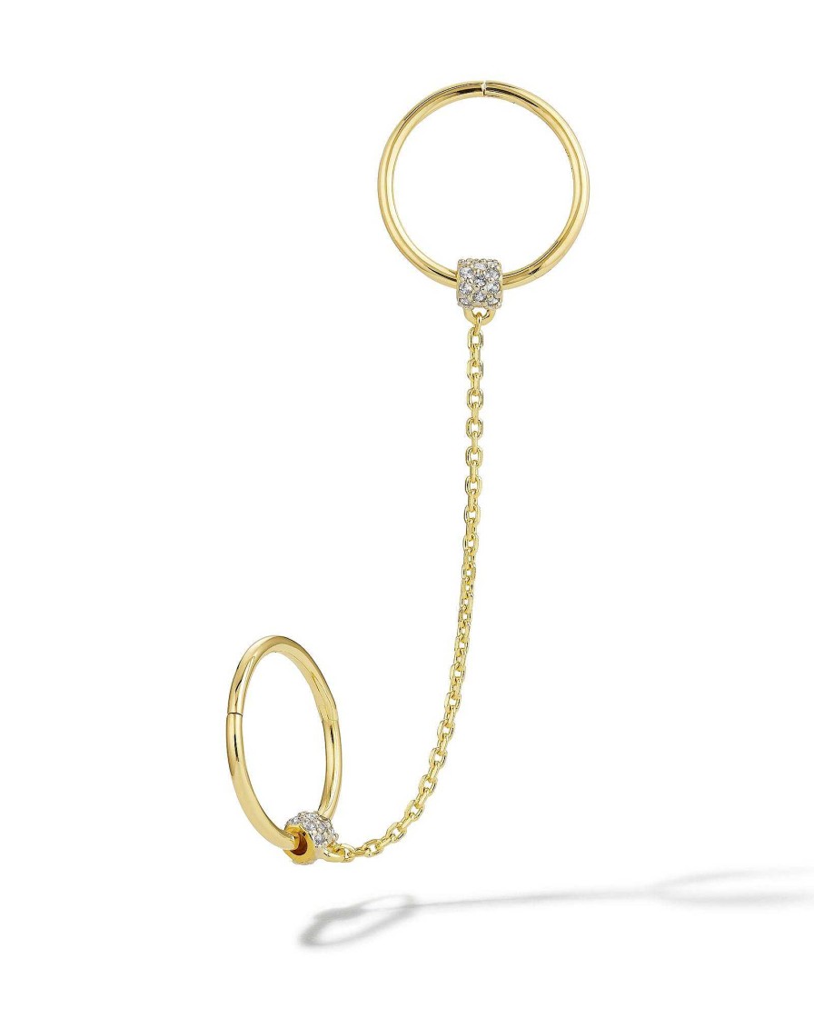 Kendra Scott Demi-Fine Jewelry | Bristol 18K Gold Vermeil Ear Cuff Set In White Sapphire