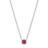 Kendra Scott Necklaces | Davie Sterling Silver Pendant Necklace In Ruby