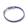 Kendra Scott Bracelets | Kenneth Oxidized Sterling Silver Corded Bracelet In Purple Mix