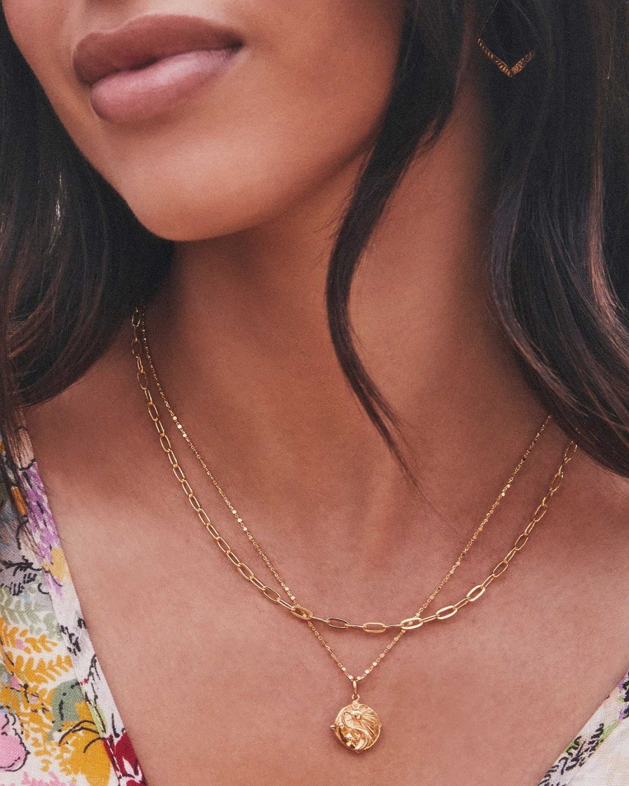 Kendra Scott Necklaces | Small Paperclip Chain Necklace In 18K Gold Vermeil