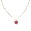 Kendra Scott Necklaces | Madeline 14K Yellow Gold Pendant Necklace In Ruby