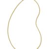 Kendra Scott Necklaces | Beck 20" Thin Round Box Chain Necklace In 18K Gold Vermeil