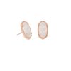 Kendra Scott Earrings | Ellie Rose Gold Stud Earrings In Iridescent Drusy