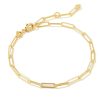 Kendra Scott Bracelets | Courtney Paperclip Bracelet In Gold