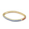 Kendra Scott Bracelets | Chandler Gold Bangle Bracelet In Pink Blue Mix