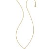 Kendra Scott Necklaces | Framed Kendall Gold Short Pendant Necklace In Ivory Mother-Of-Pearl