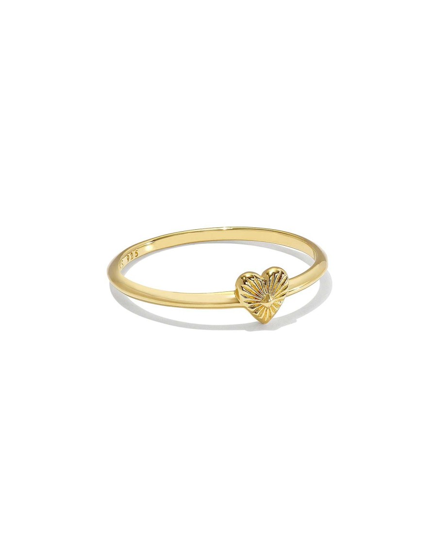 Kendra Scott Rings | Maia Heartburst Band Ring In 18K Gold Vermeil