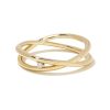 Kendra Scott Rings | Caroline 14K Yellow Gold Band Ring In White Diamond