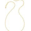 Kendra Scott Necklaces | Twisted Link Chain Necklace In 18K Gold Vermeil