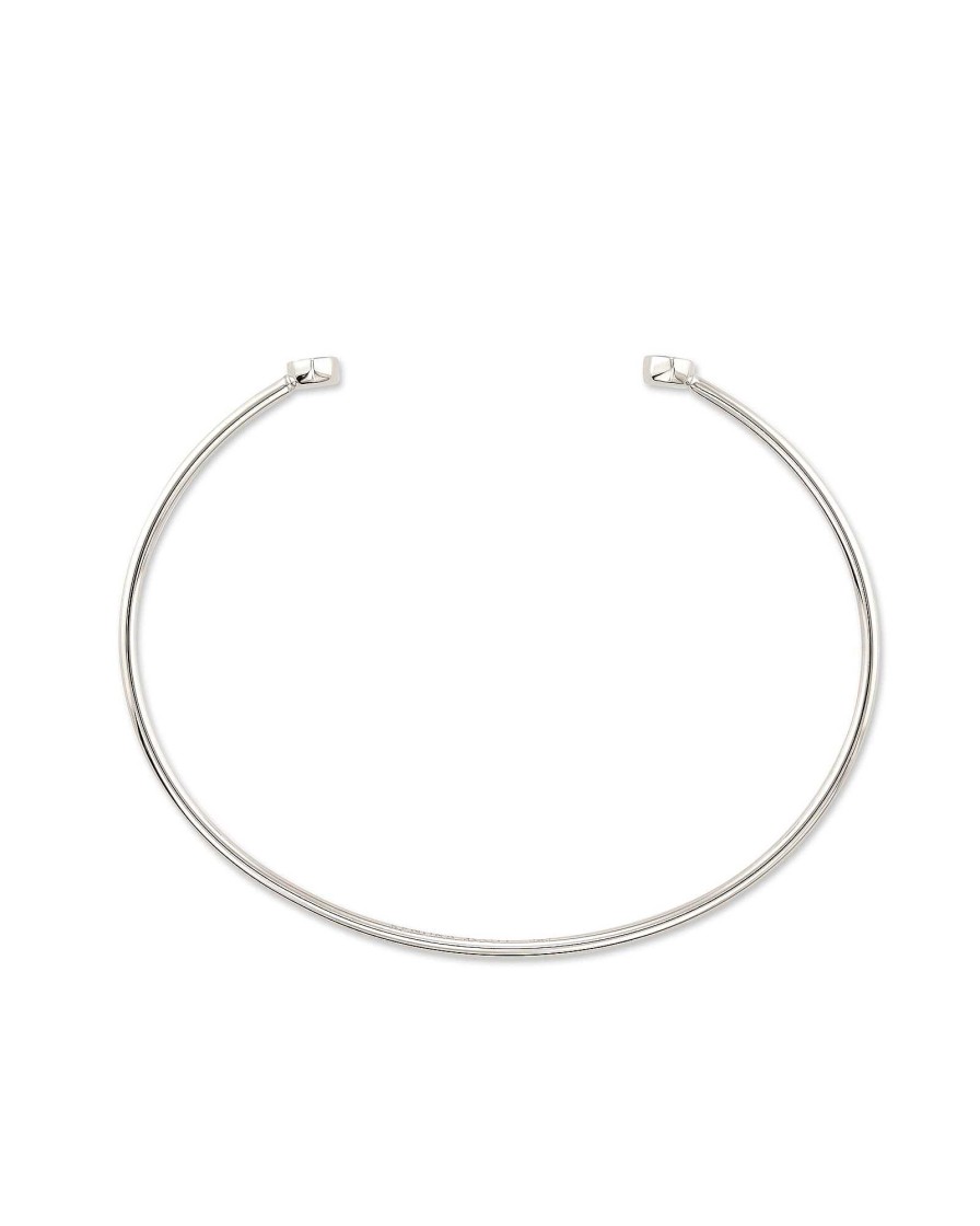 Kendra Scott Bracelets | Marisa 14K White Gold Cuff Bracelet In White Diamond