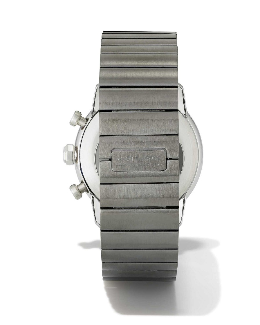 Kendra Scott Watches | Hudson Gunmetal Stainless Steel 41Mm Watch In Gray