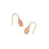 Kendra Scott Earrings | Emilie Rose Gold Drop Earrings In Sand Drusy