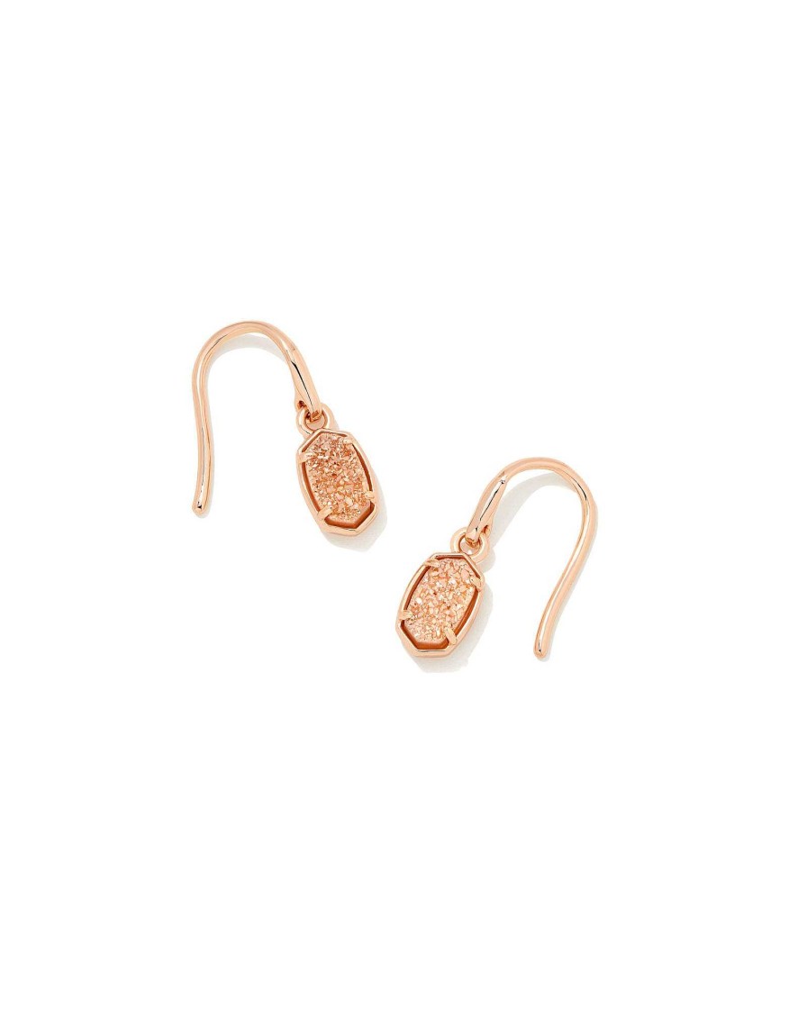 Kendra Scott Earrings | Emilie Rose Gold Drop Earrings In Sand Drusy