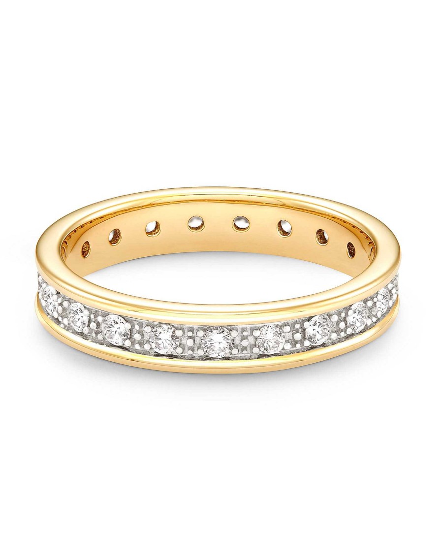 Kendra Scott Rings | Drew 14K Yellow Gold Band Ring In White Diamond