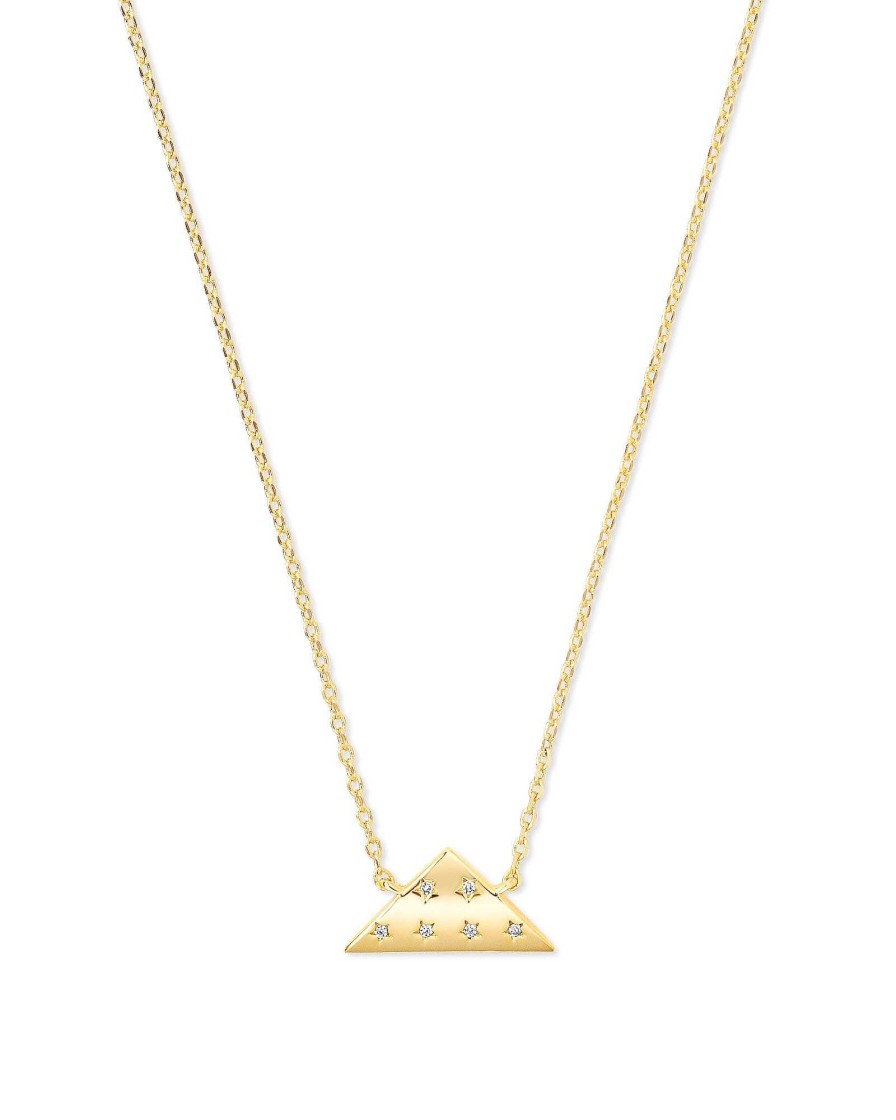 Kendra Scott Necklaces | Folds Of Honor Pendant Necklace In Gold