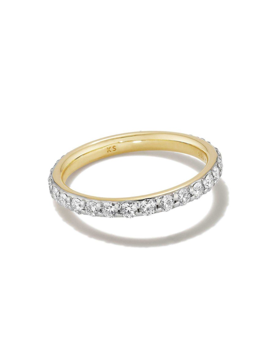 Kendra Scott Rings | Lab Grown White Diamond Marilyn Band Ring In 14K Yellow Gold