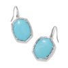 Kendra Scott Earrings | Daphne Silver Drop Earrings In Variegated Turquoise Magnesite