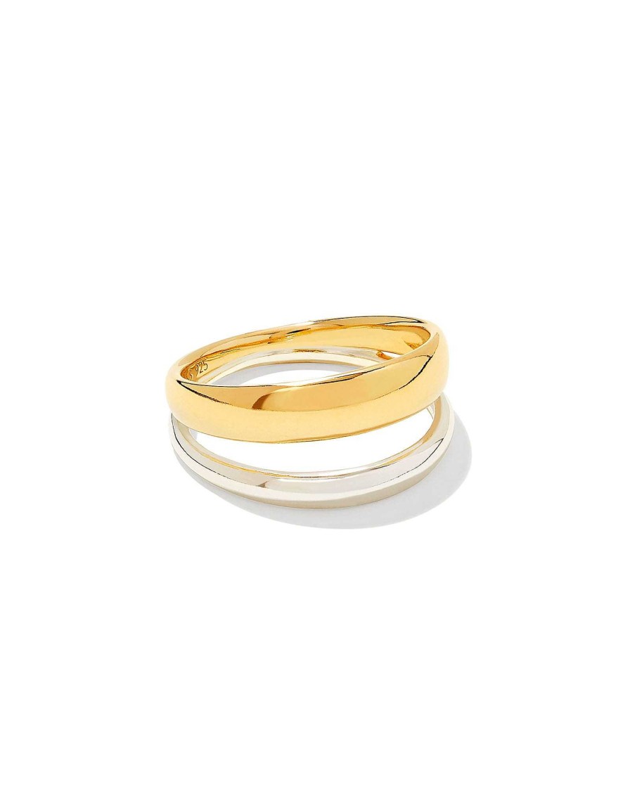 Kendra Scott Rings | Meg Double Band Ring In Mixed Metal