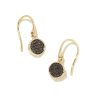 Kendra Scott Earrings | Matilda 14K Yellow Gold Drop Earrings In Black Diamond