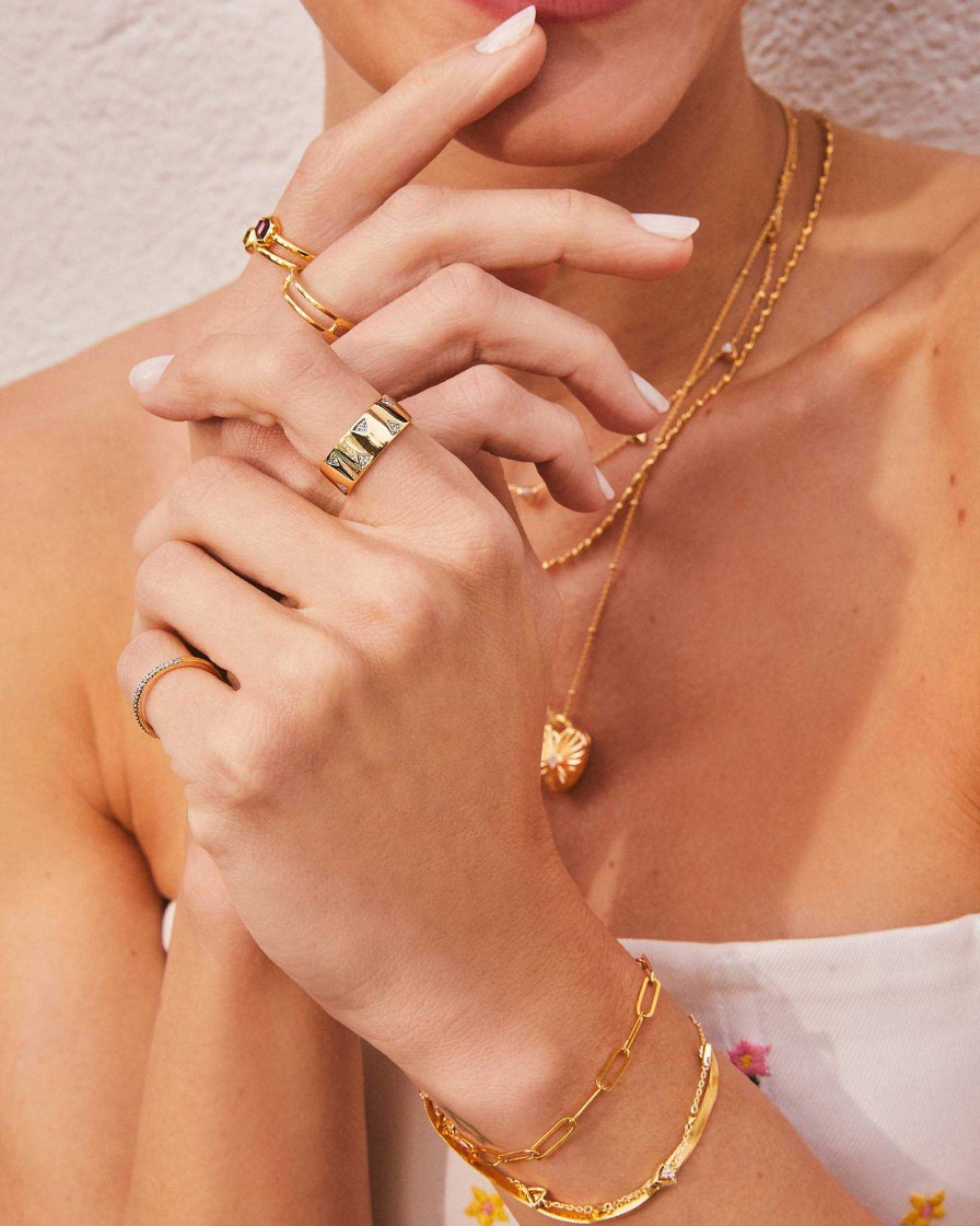 Kendra Scott Bracelets | Large Paperclip Chain Bracelet In 18K Gold Vermeil