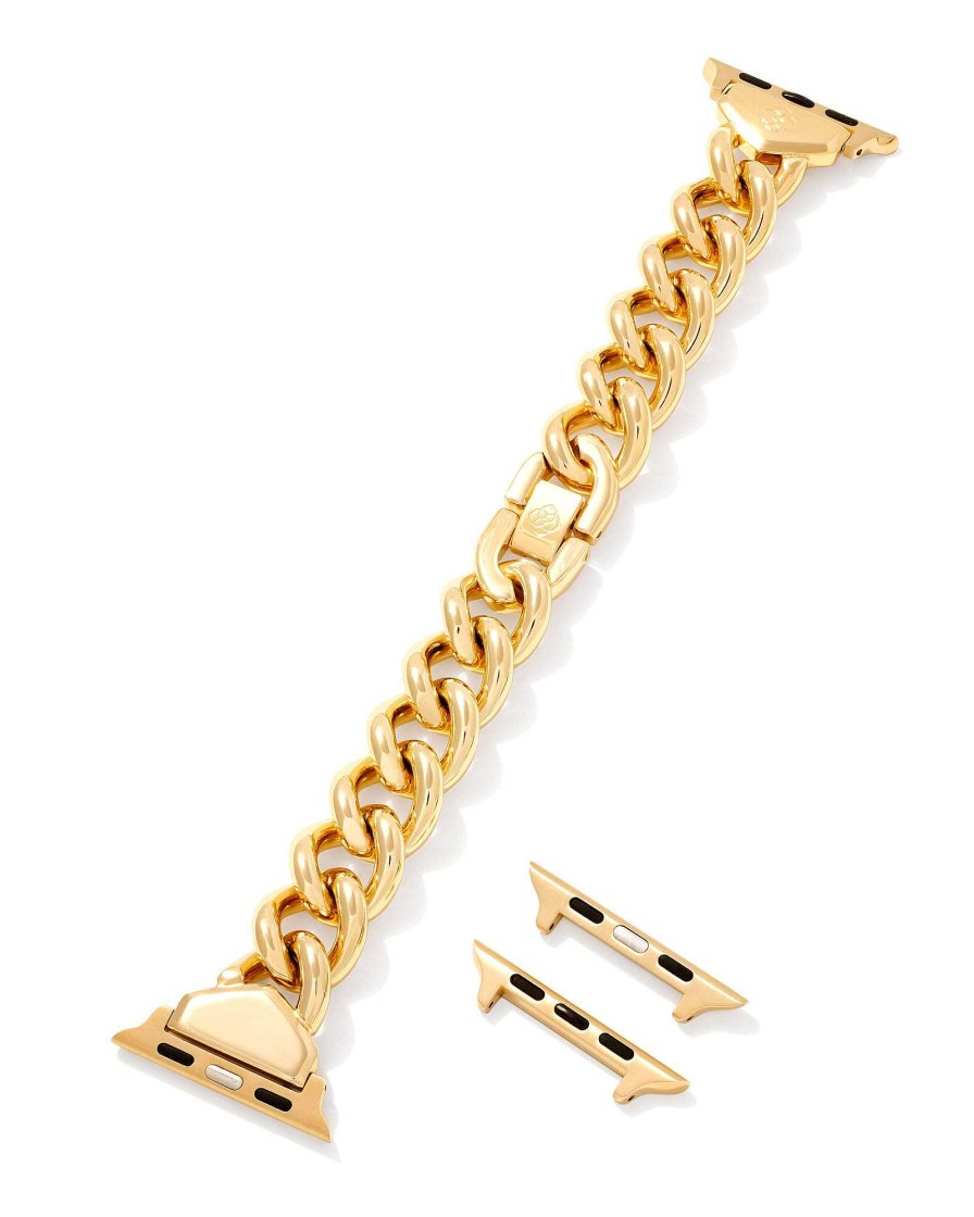 Kendra Scott Watches | Whitley Chain Watch Band In Gold Tone Stainless Steel