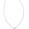 Kendra Scott Necklaces | Audrey 14K White Gold Pendant Necklace In White Diamond