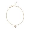 Kendra Scott Bracelets | Madeline 14K Yellow Gold Delicate Chain Bracelet In White Diamond