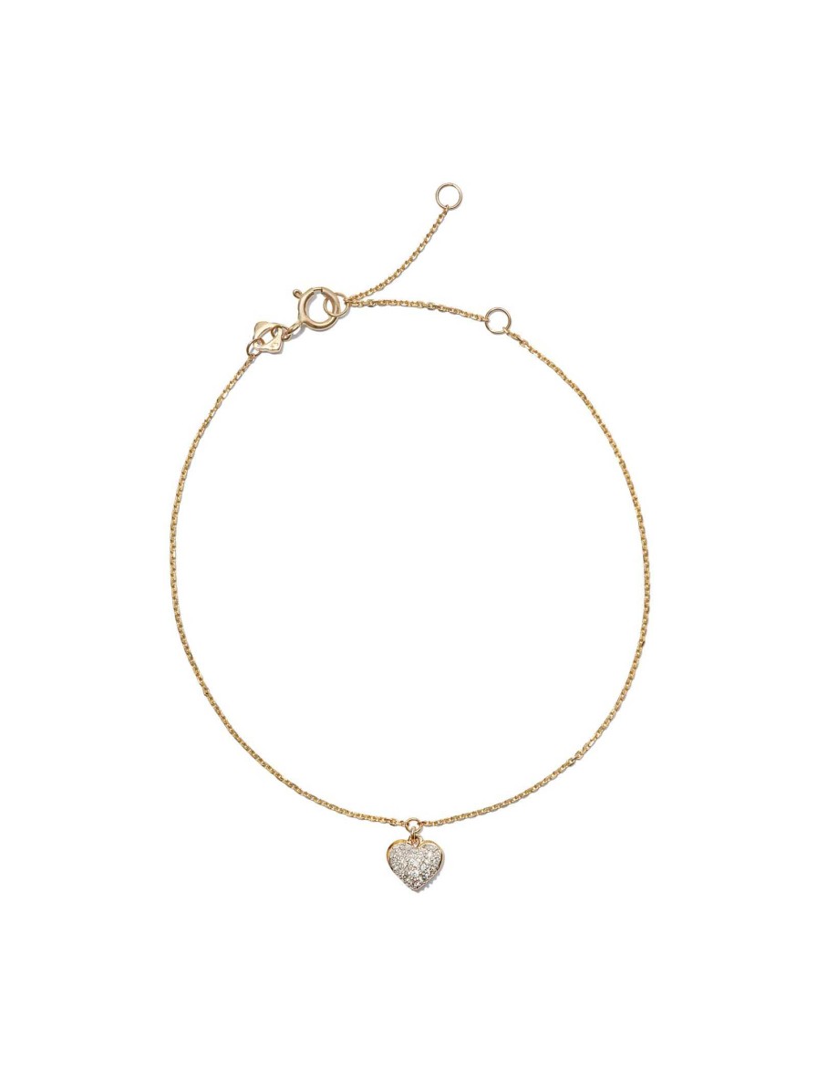 Kendra Scott Bracelets | Madeline 14K Yellow Gold Delicate Chain Bracelet In White Diamond