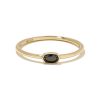 Kendra Scott Rings | Marisa 14K Yellow Gold Oval Solitaire Band Ring In Black Diamond