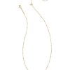 Kendra Scott Necklaces | Abuela Script Pendant Necklace In Gold