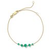 Kendra Scott Bracelets | Blakely 18K Gold Vermeil Delicate Chain Bracelet In Green Onyx