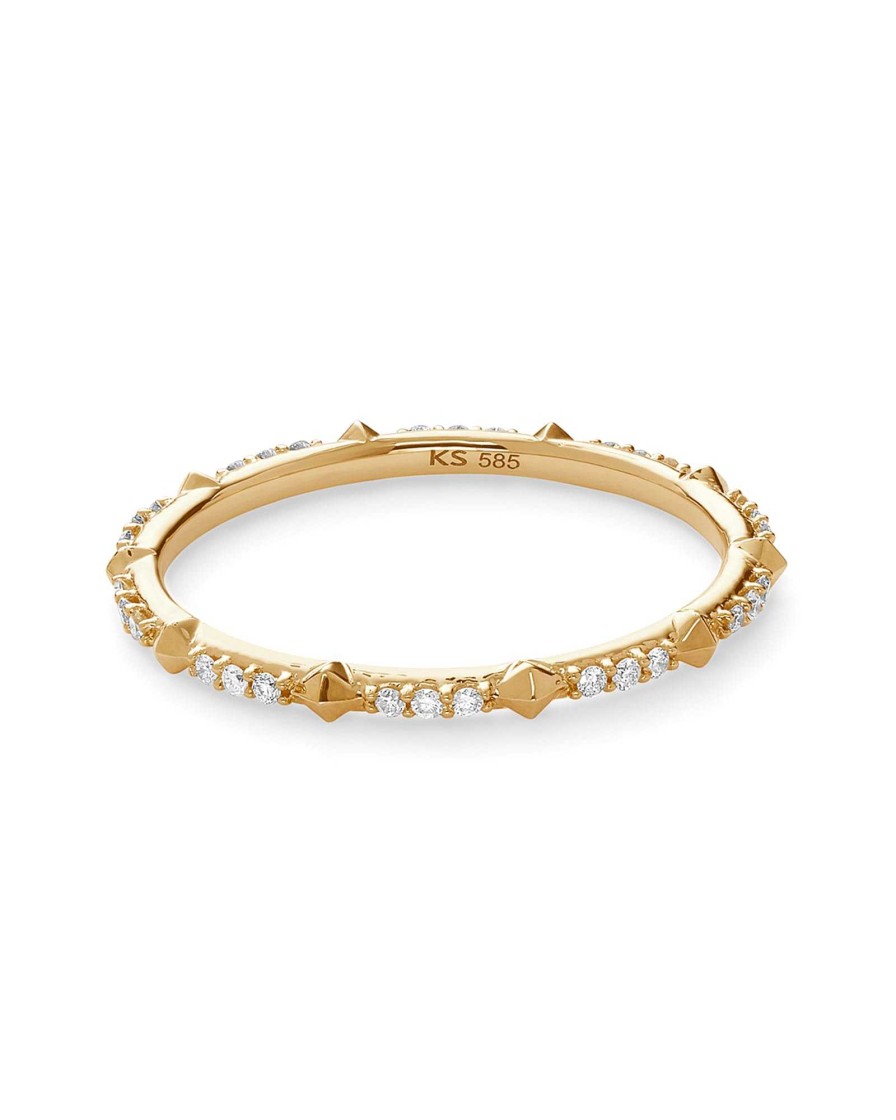 Kendra Scott Rings | Astrid 14K Yellow Gold Ring In White Diamond