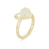 Kendra Scott Rings | Ari Heart Gold Band Ring In Iridescent Drusy