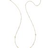 Kendra Scott Necklaces | Michelle 14K Yellow Gold Strand Necklace In White Pearl