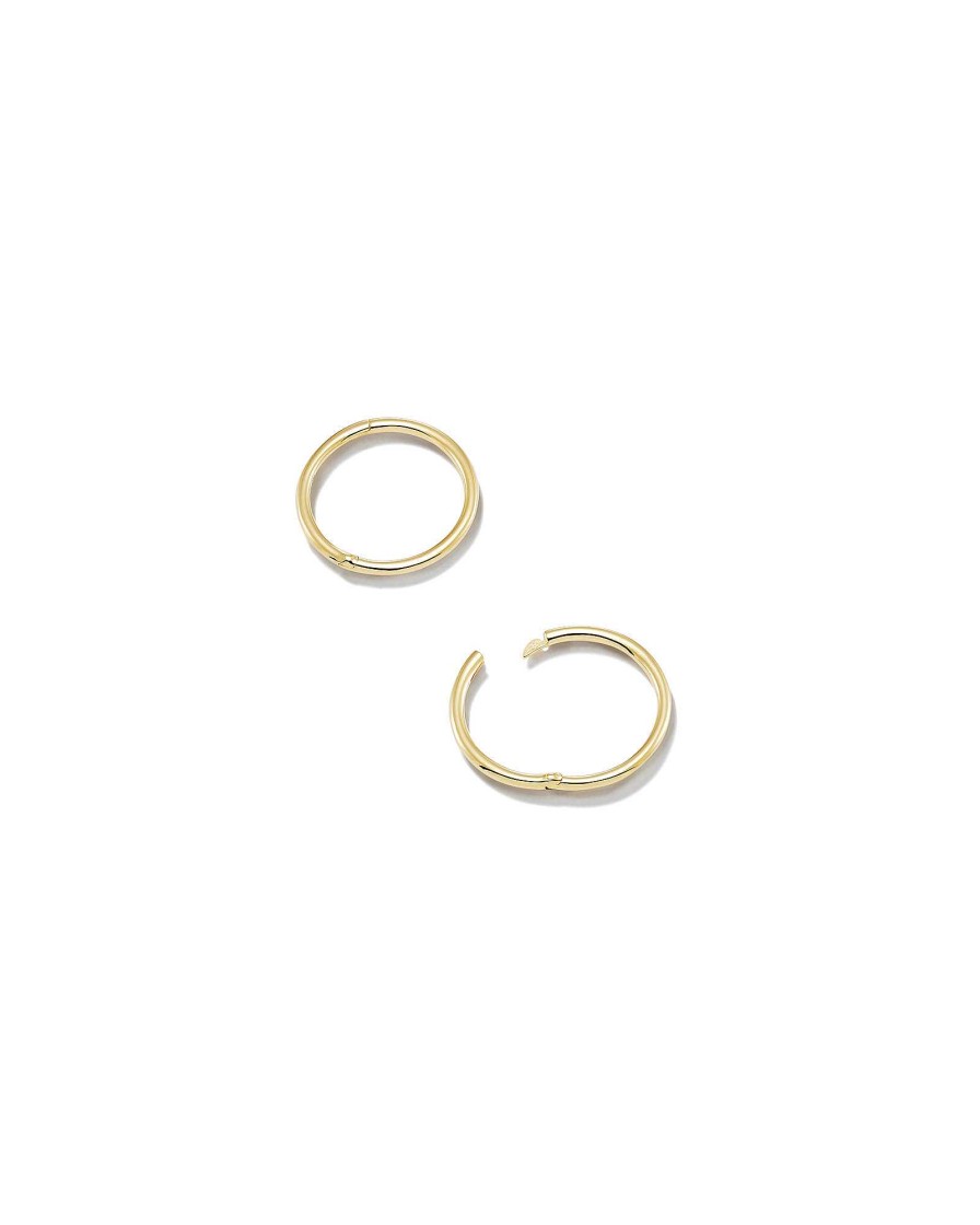 Kendra Scott Earrings | Keeley 13Mm Huggie Earrings In 18K Gold Vermeil