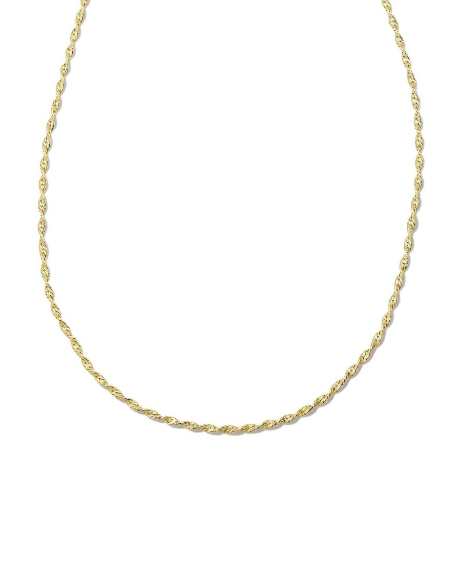 Kendra Scott Necklaces | Twisted Victorian Chain Necklace In 18K Gold Vermeil