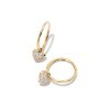 Kendra Scott Earrings | Madeline 14K Yellow Gold Huggie Earrings In White Diamond