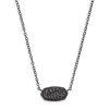 Kendra Scott Necklaces | Elisa Pendant Necklace In Black Drusy