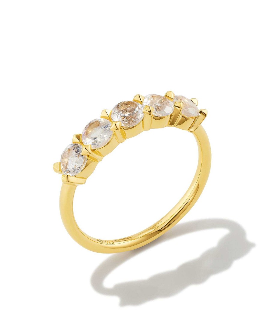 Kendra Scott Rings | Blakely 18K Gold Vermeil Band Ring In Rainbow Moonstone