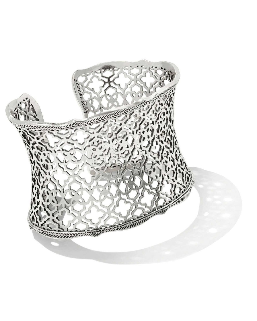 Kendra Scott Bracelets | Candice Gold Cuff Bracelet In Silver Filigree Mix