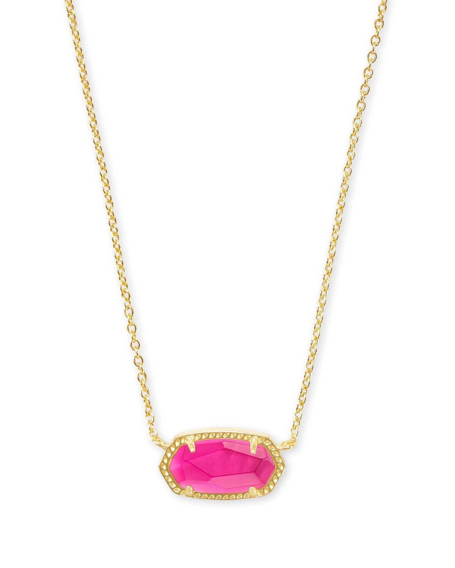 Kendra Scott Necklaces | Elisa Gold Pendant Necklace In Azalea Illusion