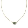 Kendra Scott Necklaces | Lisa 14K Yellow Gold Pendant Necklace In Emerald