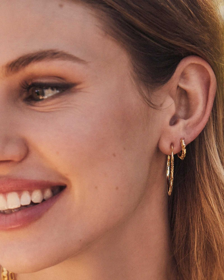 Kendra Scott Earrings | Sophee Hoop Earrings In 18K Gold Vermeil