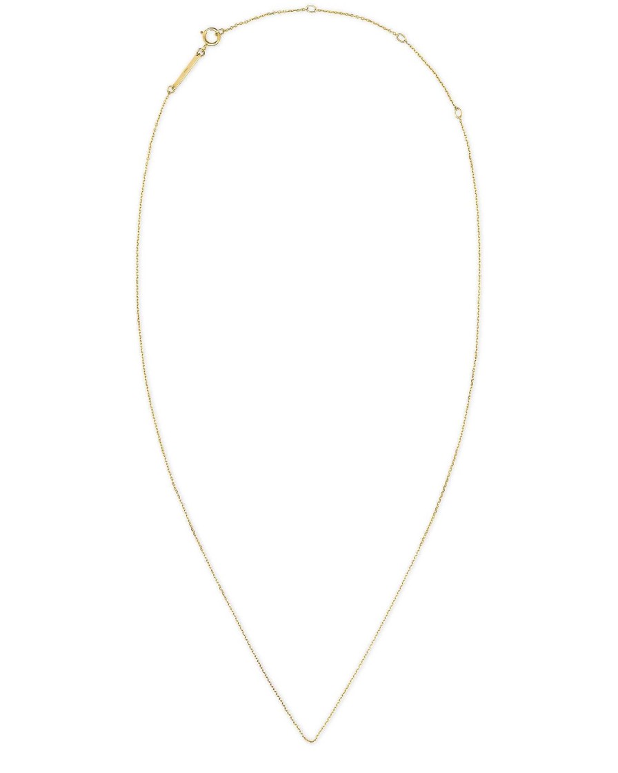 Kendra Scott Necklaces | 15" Thin Chain Necklace In 14K Yellow Gold