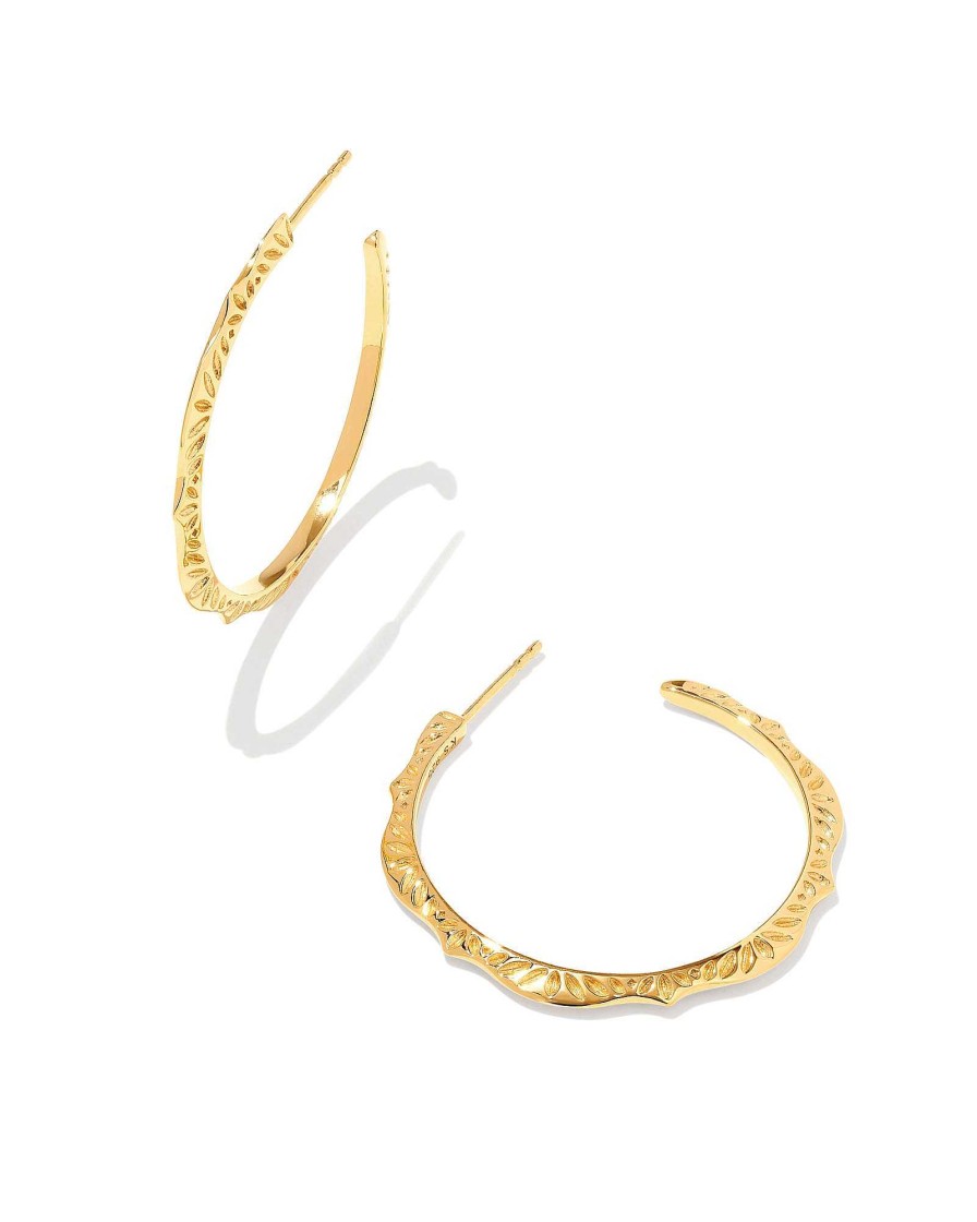 Kendra Scott Earrings | Sophee Hoop Earrings In 18K Gold Vermeil