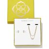 Kendra Scott Necklaces | Emilie Gold Multi Strand Necklace & Stud Gift Set In Iridescent Drusy