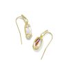 Kendra Scott Earrings | Grayson Gold Drop Earrings In Ivory Mother-Of-Pearl