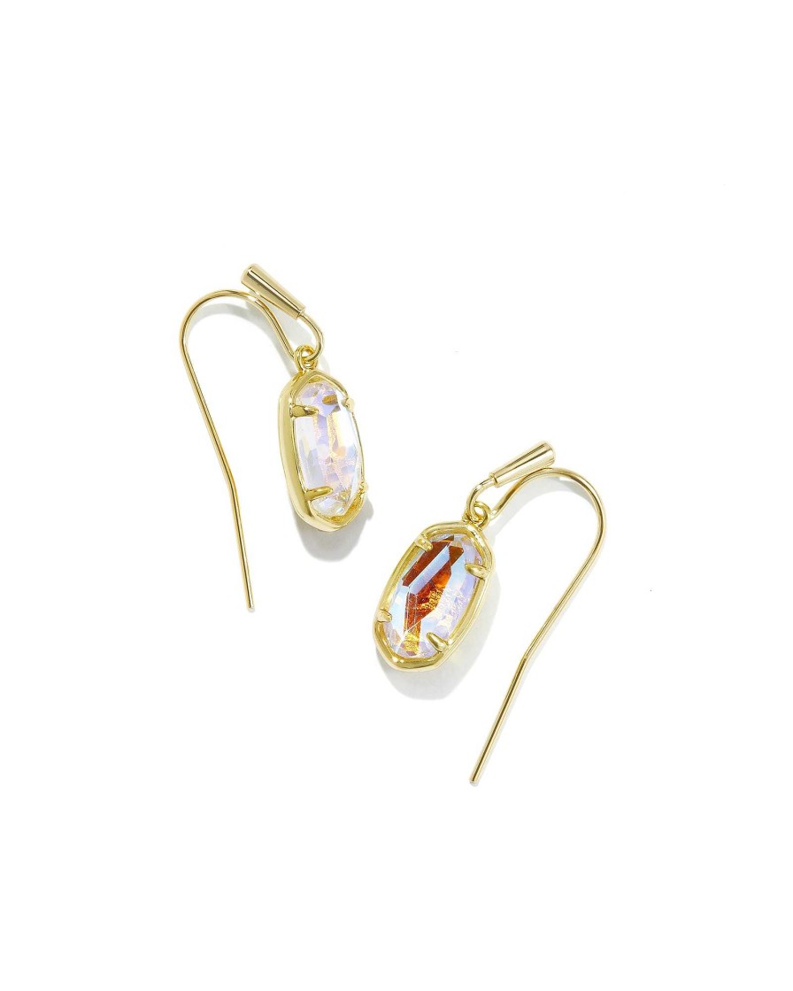 Kendra Scott Earrings | Grayson Gold Drop Earrings In Ivory Mother-Of-Pearl