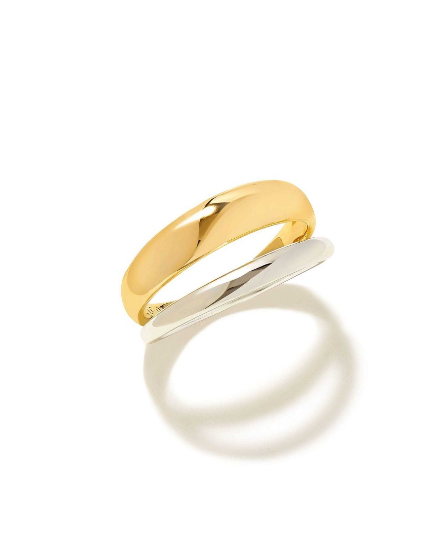 Kendra Scott Rings | Meg Double Band Ring In Mixed Metal